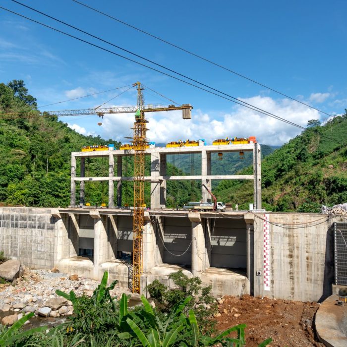 Dam construction site